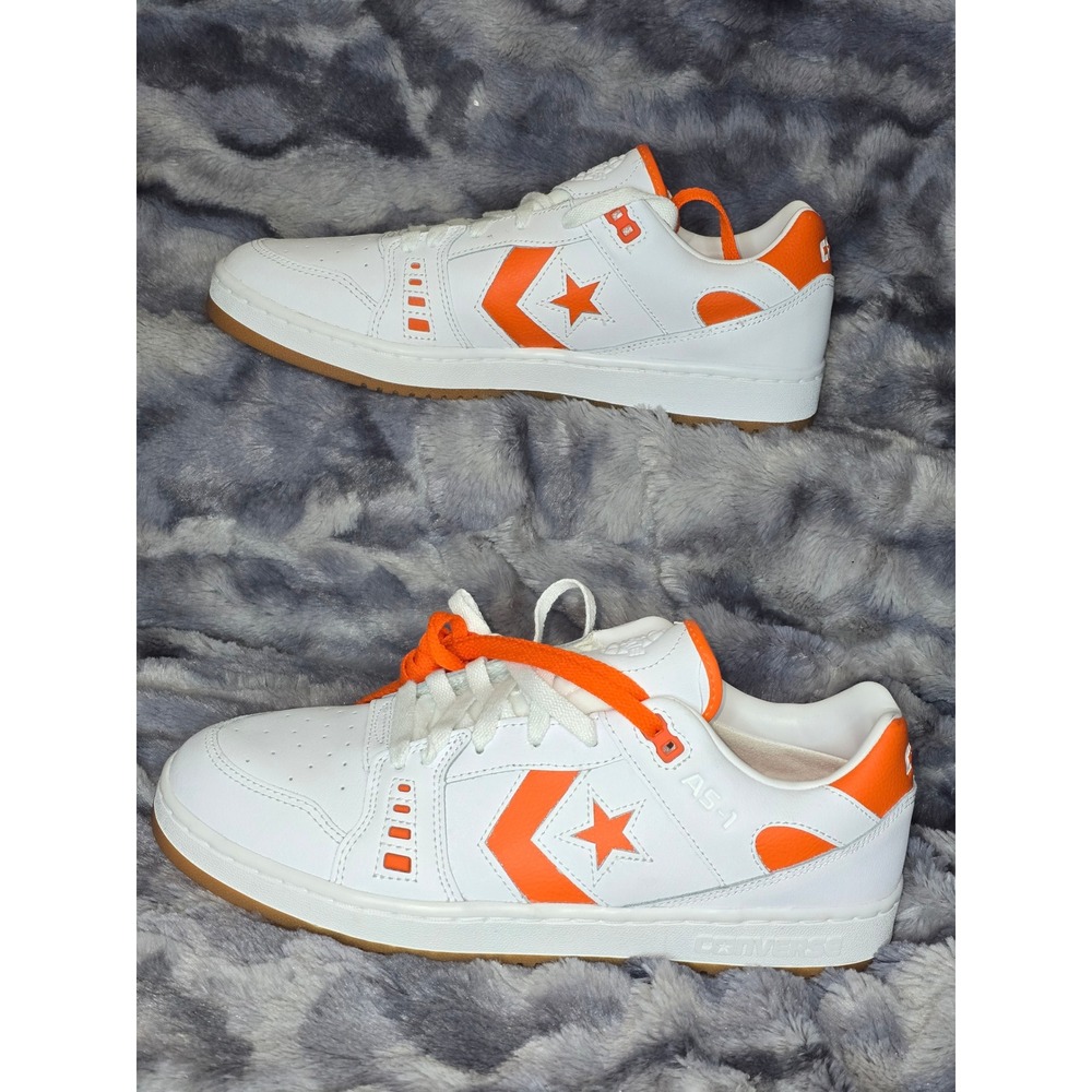 NWOT Converse CONS AS 1 Pro White Orange Leather Sneakers Men 10 - Picture 1 of 6